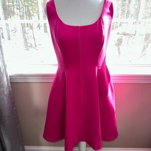 Ted Baker Pink Fit and Flare Dress with Pockets